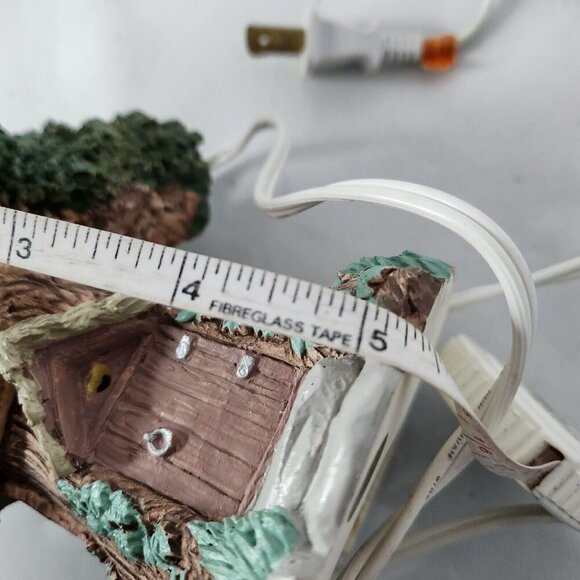 Vintage 90s Lighted Tree House Happy Easter Figurine Spring Decor Display - Picture 8 of 8